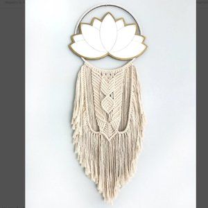 Lotus Flower Macrame Wall Hanging bohemian